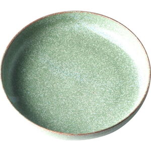 Zelený keramický dezertní talíř MIJ Fade, ø 20 cm