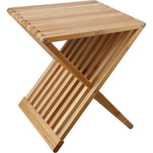 Skládací odkládací stolek/stolička z bambusu Tomasucci Tiger
