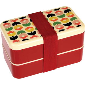 Dvoupatrový obědový box s příborem Rex London Tulip Bloom