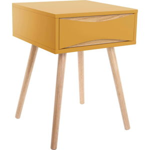 Žlutý noční stolek Leitmotiv Cabinet Buoyant