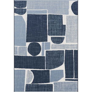 Tmavě modrý venkovní koberec Universal Azul, 80 x 150 cm