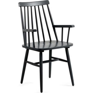Černá jídelní židle ze dřeva kaučukovníku La Forma Kristie