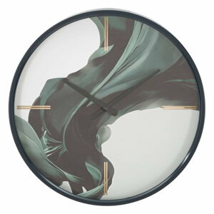Zelené nástěnné hodiny Mauro Ferretti Mirror, ø 60 cm