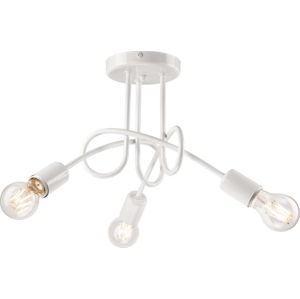 Bílé závěsné svítidlo pro 3 žárovky LAMKUR Camilla