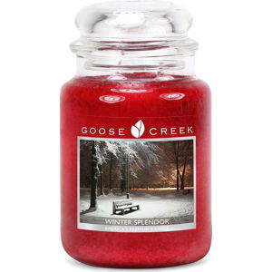 Vonná svíčka ve skleněné dóze Goose Creek Krásy Zimy, 150 hodin hoření