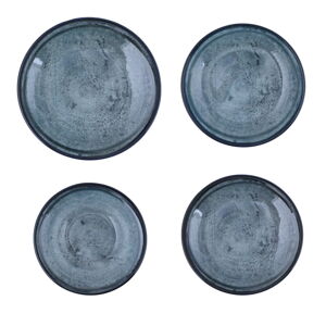 24dílná sada porcelánového nádobí v modré barvě Kutahya Mulio