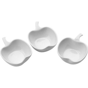 Sada 3 porcelánových servírovacích misek Premier Housewares Apple Shape
