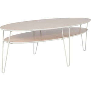 Konferenční stolek s bílými nohami RGE Leon, šířka 150 cm