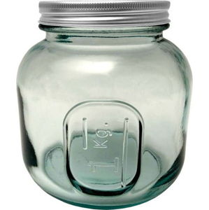 Sklenice s víčkem z recyklovaného skla Ego Dekor Authentic, 1000 ml