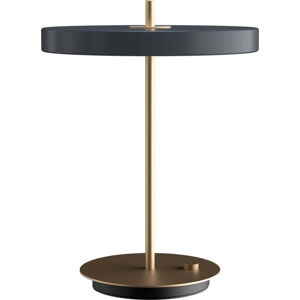 Antracitová LED stmívatelná stolní lampa s kovovým stínidlem (výška 41,5 cm) Asteria Table – UMAGE