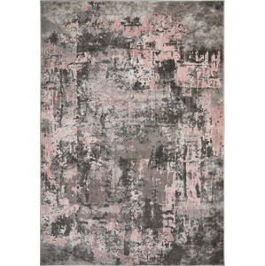Šedo-růžový koberec Flair Rugs Wonderlust, 80 x 150 cm