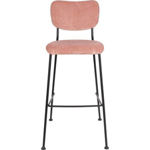 Sada 2 růžových barových židlí Zuiver Benson, výška 102,2 cm