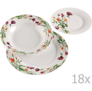 18dílná sada procelánových talířů s dekorativním motivem Versa Florian