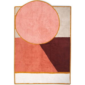 Pratelný koberec ve vínové a lososové barvě 120x170 cm Ymir – HF Living