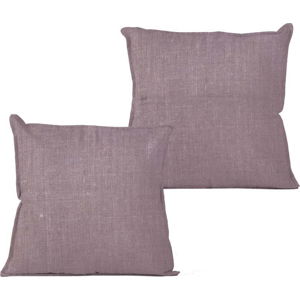 Fialový polštář Linen Couture Violet, 45 x 45 cm