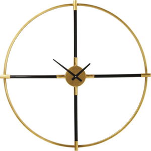 Nástěnné hodiny ve zlaté barvě Kare Design Magic Wand, ⌀ 91 cm