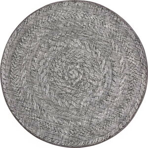 Světle šedý venkovní koberec Bougari Almendro, Ø 160 cm