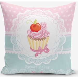 Povlak na polštář Minimalist Cushion Covers Cupcakes Pink Blue, 45 x 45 cm