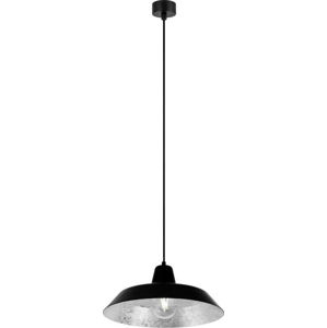Černé stropní svítidlo s vnitřkem ve stříbrné barvě Bulb Attack Cinco, ⌀ 35 cm