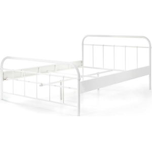 Bílá kovová dětská postel Vipack Boston Baby, 140 x 200 cm