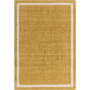 Okrově žlutý ručně tkaný vlněný koberec 120x170 cm Albi – Asiatic Carpets
