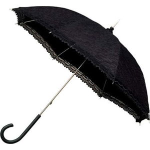Černý holový deštník Ambiance Victorian, ⌀ 85 cm
