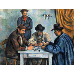Reprodukce obrazu Paul Cézanne - The Card Players, 80 x 60 cm