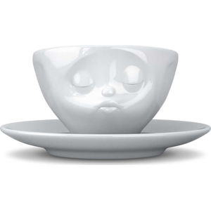 Bílý porcelánový šálek na kávu 58products Kisses, objem 200 ml