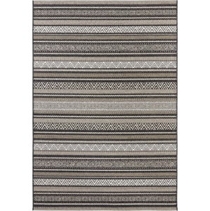 Černo-hnědý koberec vhodný i na ven Elle Decor Bloom Rodez, 160 x 230 cm