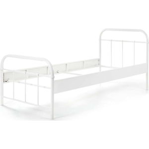 Bílá kovová dětská postel Vipack Boston, 90 x 200 cm
