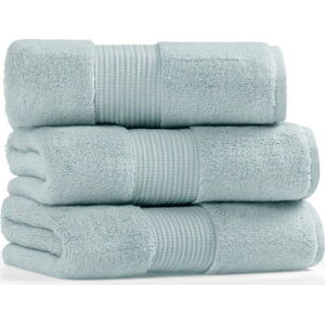 Sada 3 blankytně modrých bavlněných ručníků L'appartement Chicago, 50 x 90 cm