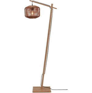 Stojací lampa s ratanovým stínidlem v přírodní barvě (výška 150 cm) Tanami – Good&Mojo