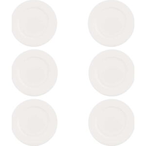 6 dílná sada bílých porcelánových talířů Villa Altachiara Ala