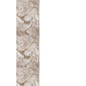 Béžový běhoun Flair Rugs Marbled, 80 x 300 cm