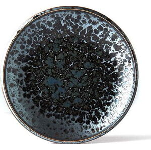 Černý keramický talíř MIJ Black Pearl, ø 20 cm