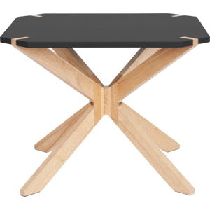 Černý konferenční stolek Leitmotiv Mister, 60 x 60 cm