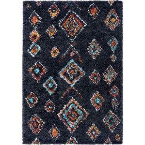 Černý koberec Mint Rugs Phoenix, 80 x 150 cm