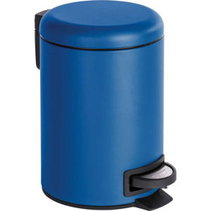 Tmavě modrý pedálový odpadkový koš Wenko Leman, 3 l