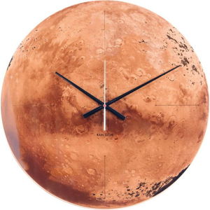 Měděné hodiny Karlsson Mars