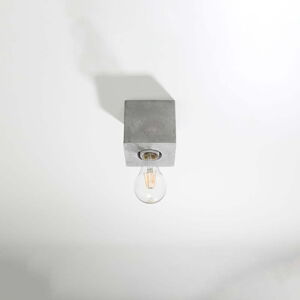 Šedé stropní svítidlo 10x10 cm Gabi – Nice Lamps