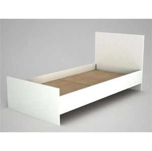 Bílá jednolůžková postel Ratto Ernest, 195 x 95 cm
