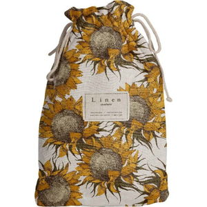 Cestovní vak s příměsí lnu Linen Couture Sunflower, délka 44 cm