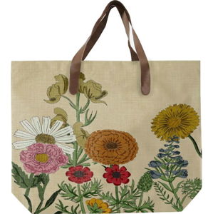 Plátěná taška s motivy květin Surdic Botanica