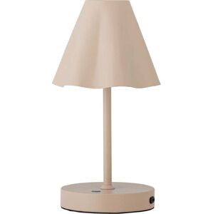 Béžová LED stmívatelná stolní lampa s kovovým stínidlem (výška 28 cm) Lianna – Bloomingville
