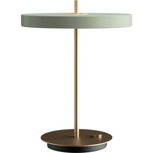 Světle zelená LED stmívatelná stolní lampa s kovovým stínidlem (výška 41,5 cm) Asteria Table – UMAGE