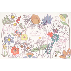 Papírová prostírání v sadě 8 ks 28x42.5 cm Butterflies & Flowers – Meri Meri