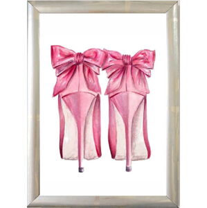 Plakát 20x30 cm Pink Fashion Shoes – Piacenza Art