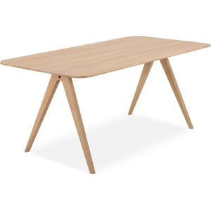 Jídelní stůl z dubového dřeva Gazzda Ava, 90 x 180 cm