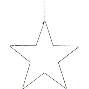 Černá vánoční závěsná světelná dekorace Markslöjd Alpha Star, výška 30 cm