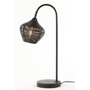 Černá stolní lampa (výška 61 cm) Alvaro – Light & Living